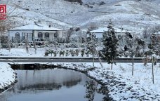 Ağ örpəyə bürünən Ağalıdan FOTOREPORTAJ