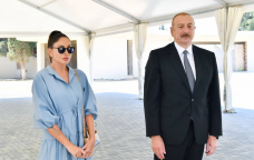 Prezident və xanımı Ağdərədə Vəngli və Kolatağ kəndlərinin sakinləri ilə GÖRÜŞDÜLƏR