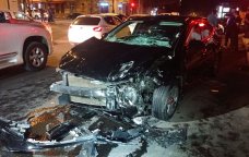 Gəncədə ağır qəza: 8 nəfər xəsarət aldı - FOTO