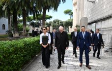 Mehriban Əliyeva Vatikanda Müqəddəs Pavel Bazilikasındakı bərpa işləri ilə tanış oldu - FOTO