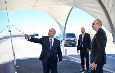 Prezident Cəbrayılda avtomobil yolunun açılışında – FOTO