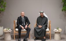 İlham Əliyev Əbu-Dabidə BƏƏ Prezidenti ilə görüşdü &ndash; FOTO