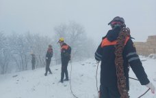 FHN qarlı havada axtarış-xilasetmə ilə bağlı təlim keçirdi