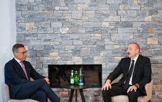 İlham Əliyev Davosda Finlandiya Prezidenti ilə görüşdü &ndash; FOTO