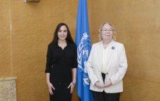 Leyla Əliyeva BMT-nin Cenevrədəki ofisinin baş direktoru ilə görüşüb - FOTO
