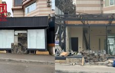 Bizim.Media YAZDI &ndash; Xətaidə səkini zəbt edən qanunsuz tikili söküldü &ndash; FOTO/VİDEO