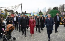 Alena Əliyeva Novruz yarmarkasını ziyarət edib - FOTO