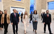 Alena Əliyeva inklüziv incəsənət sərgisində - FOTO