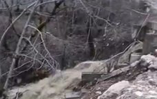 Sel sularının dağıtdığı Quba-Xınalıq yolunda SON VƏZİYYƏT - VİDEO