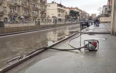 Bakı və Abşeronda toplanan yağış suları kənarlaşdırılır