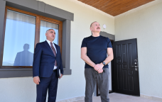 İlham Əliyev Xocalı rayonunun Daşbulaq kəndinə getdi - FOTO
