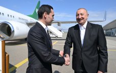 İlham Əliyev Türkmənistan Prezidentini Füzulidə belə qarşıladı – FOTO