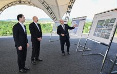 Prezidentlər Füzuli şəhərinin dağıdılmış yerlərinə baxdılar - FOTO