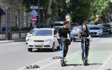 Bakıda velosiped və skuter sürənlərin NƏZƏRİNƏ &ndash; FOTO