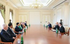 Prezident bir sıra beynəlxalq qurumların rəhbər şəxslərini qəbul etdi - FOTO