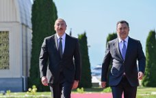 İlham Əliyevin Çolpon-Ata şəhərində rəsmi qarşılanma mərasimi oldu - FOTO/VİDEO