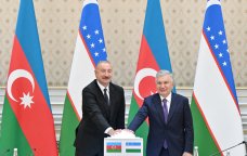 Prezidentlər Azərbaycanın Özbəkistanda həyata keçirdiyi layihələrin açılış mərasimində - FOTO/VİDEO