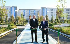 Prezidentlər Nizami Gəncəvi adına Universitetin açılışında - FOTO