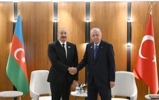 İlham Əliyev Bişkekdə Ərdoğanla görüşdü &ndash; FOTO - VİDEO