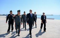 İlham Əliyev Hərbi Dəniz Qüvvələrində - FOTO/VİDEO