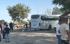 Xaçmazdan Bakı gələn avtobusda yanğın oldu - FOTO