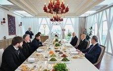 Prezident İlham Əliyev və Ramzan Kadırov birgə nahar ediblər - FOTO