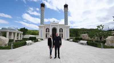 Prezident və Birinci Xanım Zəngilan məscidinin açılışında - YENİLƏNİB/FOTO