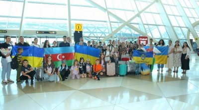 Ukraynadan daha 30 uşaq reabilitasiya üçün Azərbaycana GƏTİRİLDİ - FOTO 