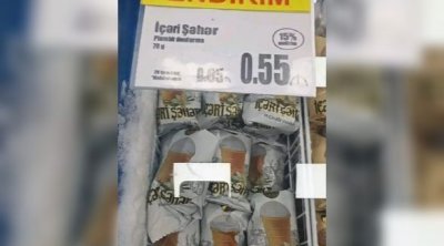 “Araz” market bakteriyalı dondurmaları endirimlə satışa çıxardı – FOTO