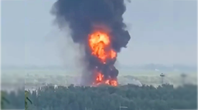 Ukrayna dronlarla Rusiyanın neft bazasını vurdu – VİDEO  