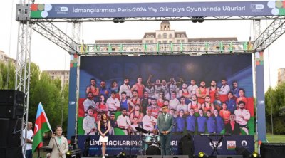 Azərbaycan idmançılarının Paris Olimpiadasına yolasalma mərasimi keçirilib - FOTO