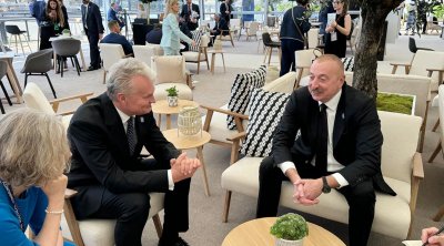 İlham Əliyev Oksfordda Litva Prezidenti ilə görüşdü – FOTO  