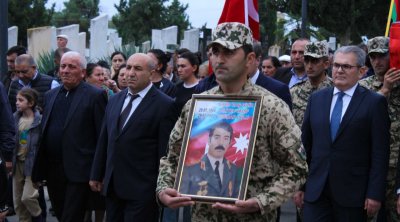 Birinci Qarabağ müharibəsində şəhid olan Vaqif Alıyevin qalıqları Gəncədə dəfn edildi - FOTO