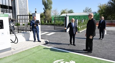 Prezident Zəngilan Elektrik Şəbəkəsinin Rəqəmsal İdarəetmə Mərkəzinin açılışında - FOTO