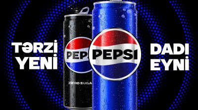 Pepsi dünyada 120 ölkədə vizual görkəmini dəyişərək 14 ildən sonra yeni görünüşünü təqdim edir - FOTO