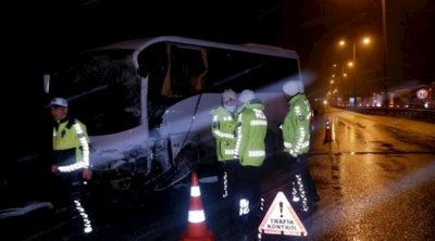 Türkiyədə ağır yol qəzası - 7-si polis olmaqla 11 nəfər xəsarət alıb, ölən var