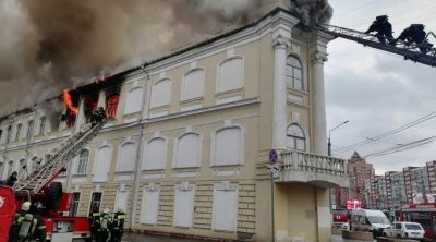 Rusiyada hərbi hospital yanır – VİDEO 