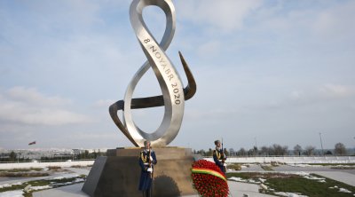 Qvineya-Bisau Prezidenti Bakıda Zəfər parkını ziyarət etdi - FOTO