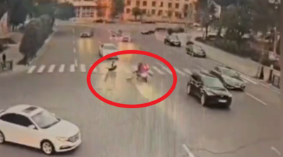 Bakıda moped və motosiklet sürücülərinin törətdiyi dəhşətli qəzalar – ANBAAN VİDEO