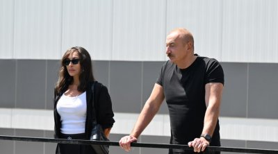 Prezident və birinci xanım Kəlbəcərdə elektrik stansiyalarının AÇILIŞINDA - FOTO