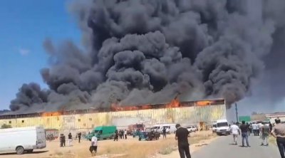 Polis “Sədərək”dəki yanğınla əlaqədar hadisə yerinə cəlb EDİLDİ