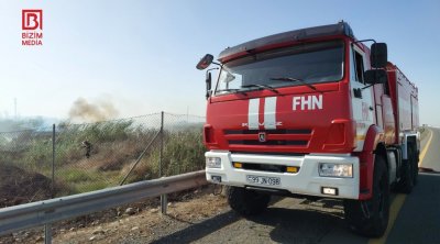 Ələt-Astara magistralının yaxınlığında YANĞIN – FOTO