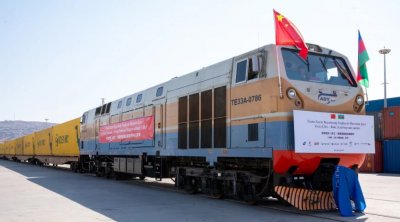 Çin–Avropa Dəmiryol Ekspres marşrutu üzrə 5 il: Bakı Yivudan gələn 237-ci qatarı qarşıladı – FOTO