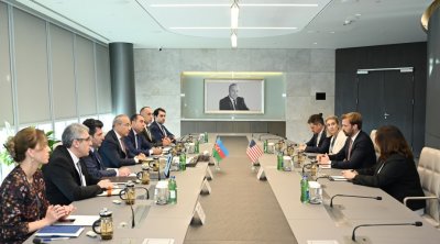 ABŞ Dövlət Departamentinin baş rəsmisi ilə əməkdaşlıq müzakirələri aparıldı - FOTO