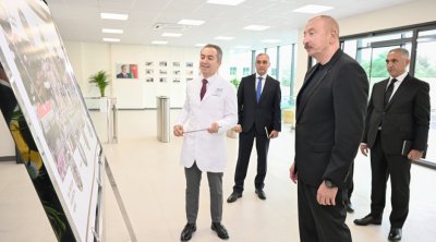 İlham Əliyev Qarabağ Universitetinin Klinikası binasının açılışında -FOTO