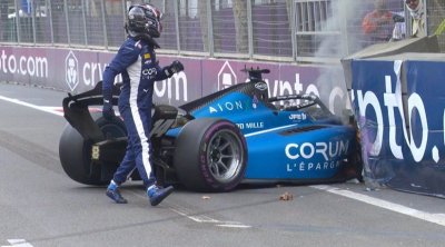 Formula 2-də QƏZA baş verdi – FOTO