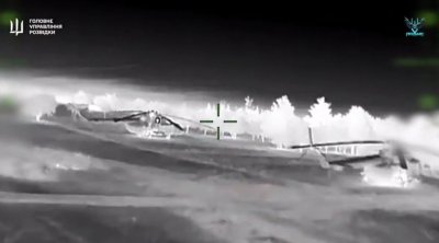 Ukrayna kəşfiyyatından ŞOK ƏMƏLİYYAT: Krımda 3 helikopter və radar məhv edildi - VİDEO