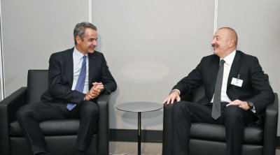 İlham Əliyev BMT-nin mənzil-qərargahında Yunanıstanın Baş naziri ilə görüşüb - FOTO