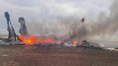 Krımda Rusiyanın iki An-26 sərnişin təyyarəsi yandırıldı - VİDEO
