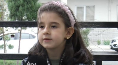 Prezidentlə görüşən balaca Nilay: “Yaxşı babadır, onu çox sevdim” - VİDEO